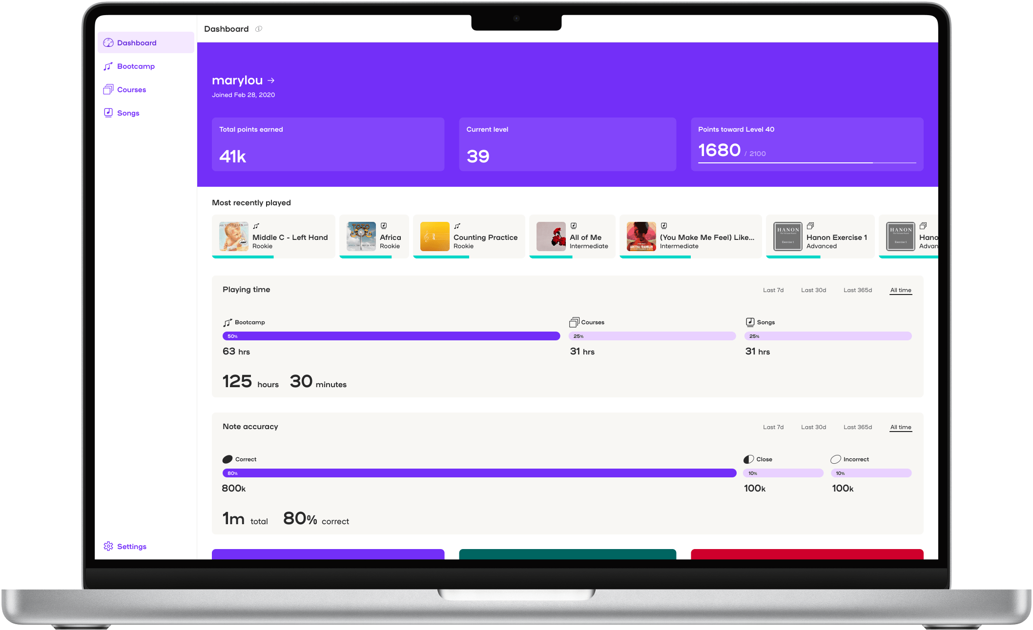 Playground Sessions 3 dashboard on MacBook Pro