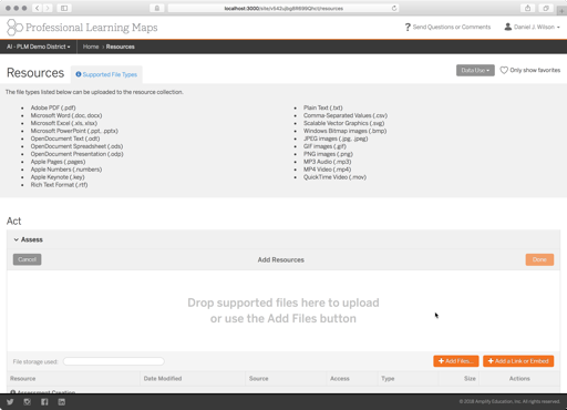 A resource uploading tool