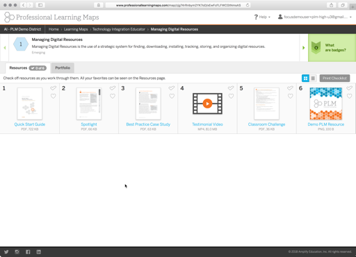 A grid view of teacher resources for learning and practicing classroom skills